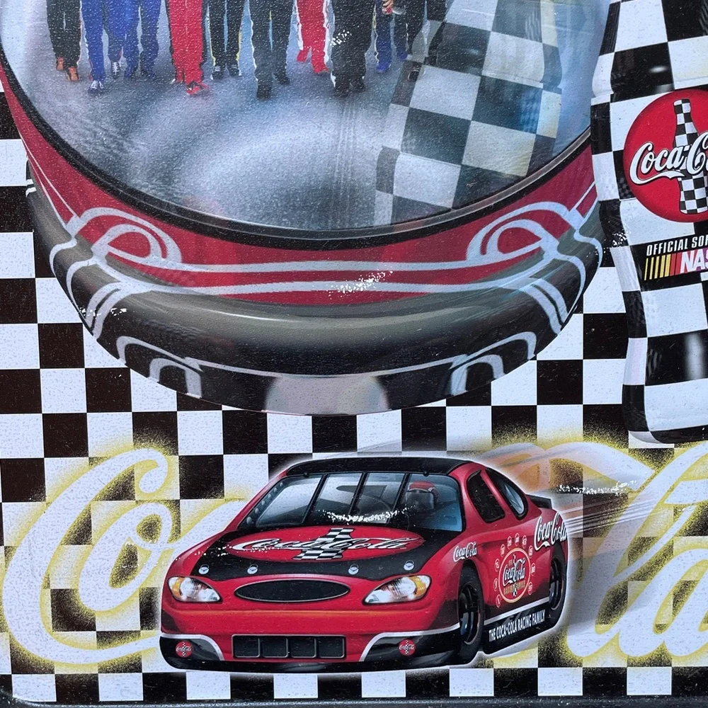 2002 NASCAR Coca Cola Racing Family Drivers Metal Serving Tray